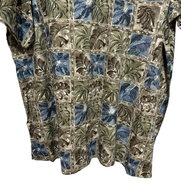 NWT St. John’s Bay Men's Short Sleeve Button Up Shirt Tropical Vacation Size 3XL - Picture 3 of 12